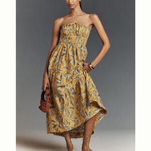 Anthropologie Somerset Strapless maxi Dress NWT Small